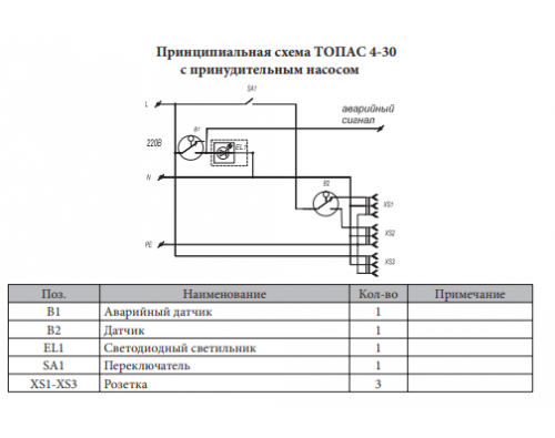 Монтажная схема Топас 12 Пр